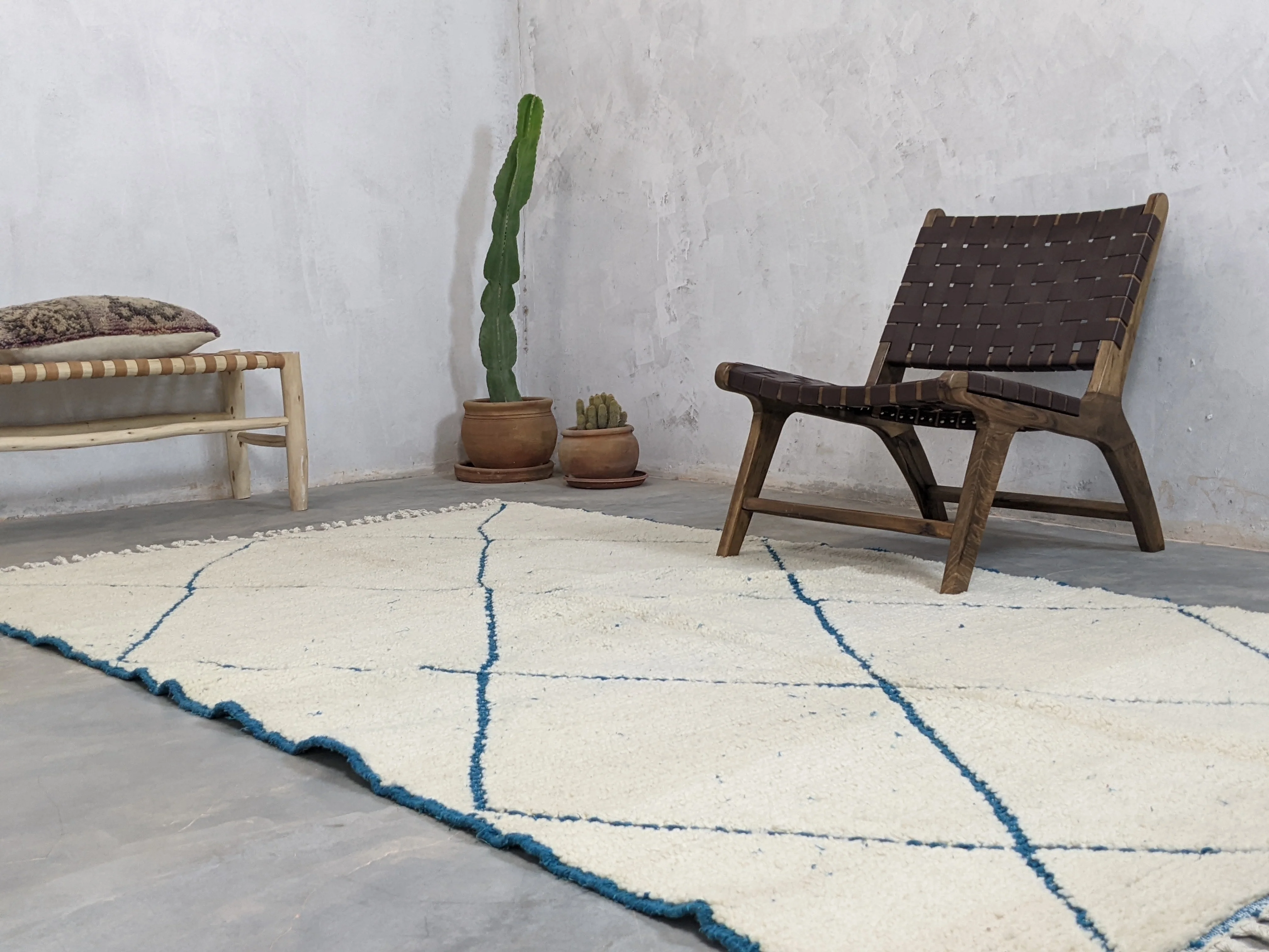 Beni Ouarain Rug, 260 x 155 cm || 8,53 x 5,09 feet, MS-187 - Image 5