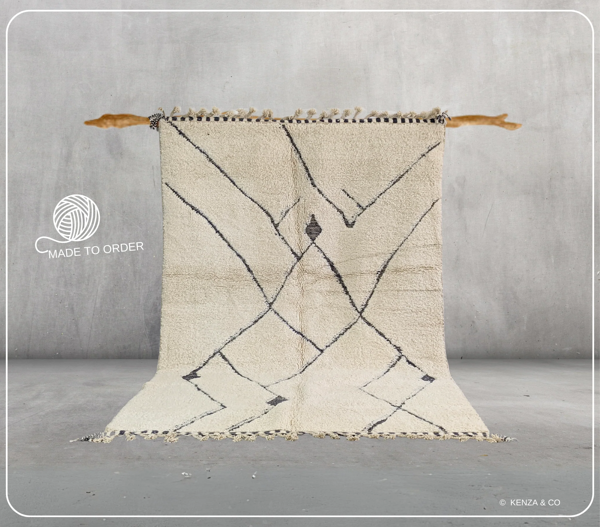 Beni Ouarain Rug – Pre-Order #G357
