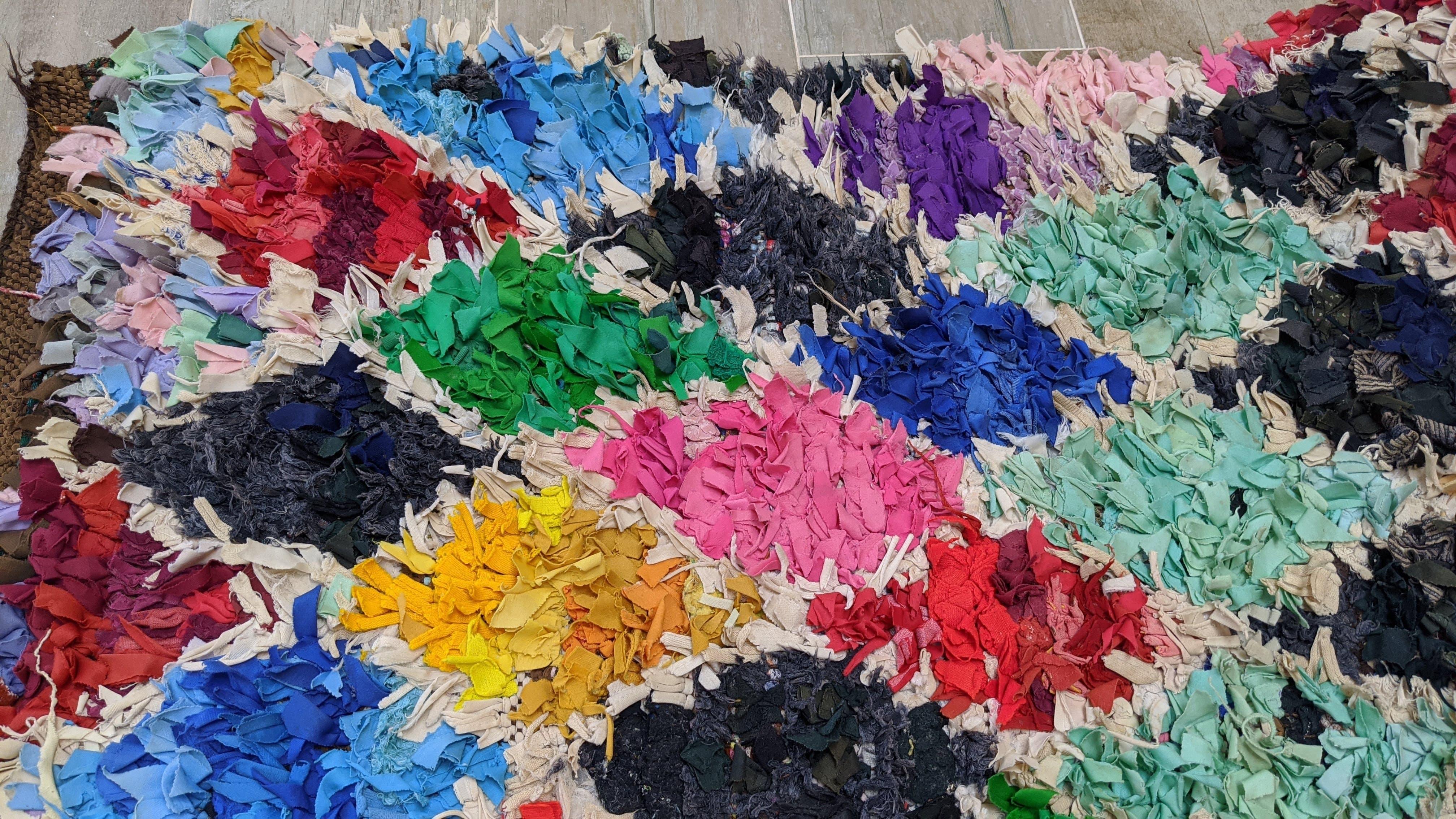 Vintage Boucherouite Rug, 200 x 80 cm || 6.56 x 2.62 feet - Image 7
