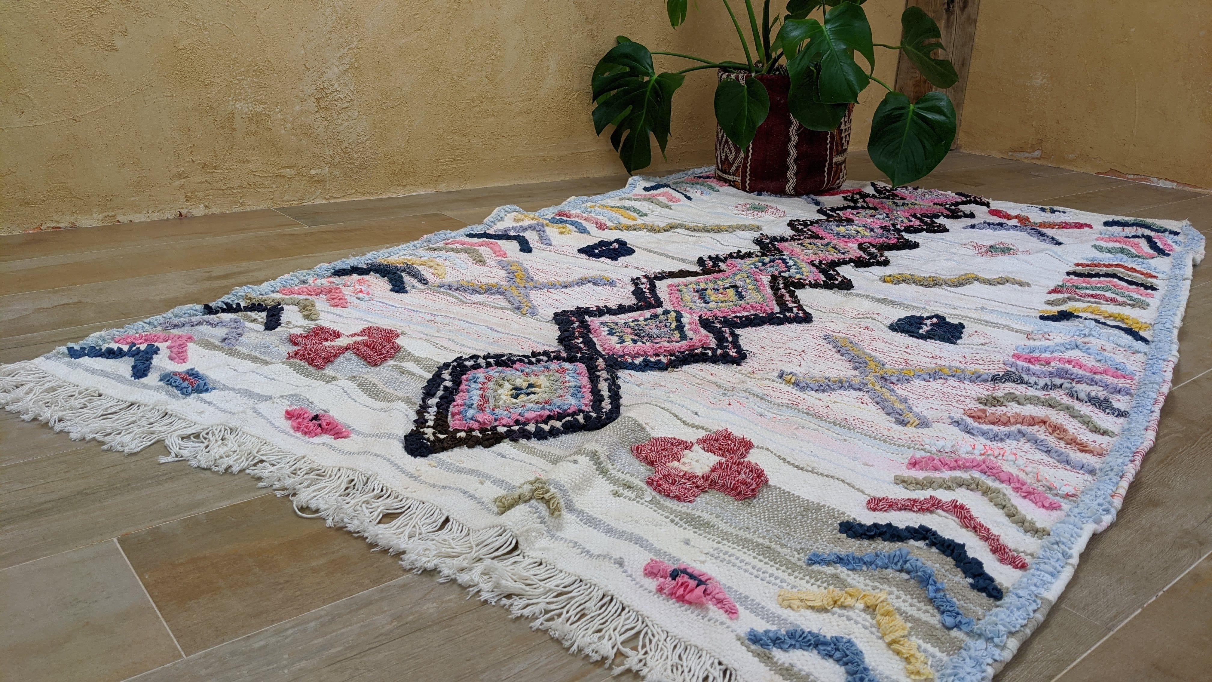 Boucherouite Rug, 215 x 120 cm || 7.05 x 3.94 feet - Image 12