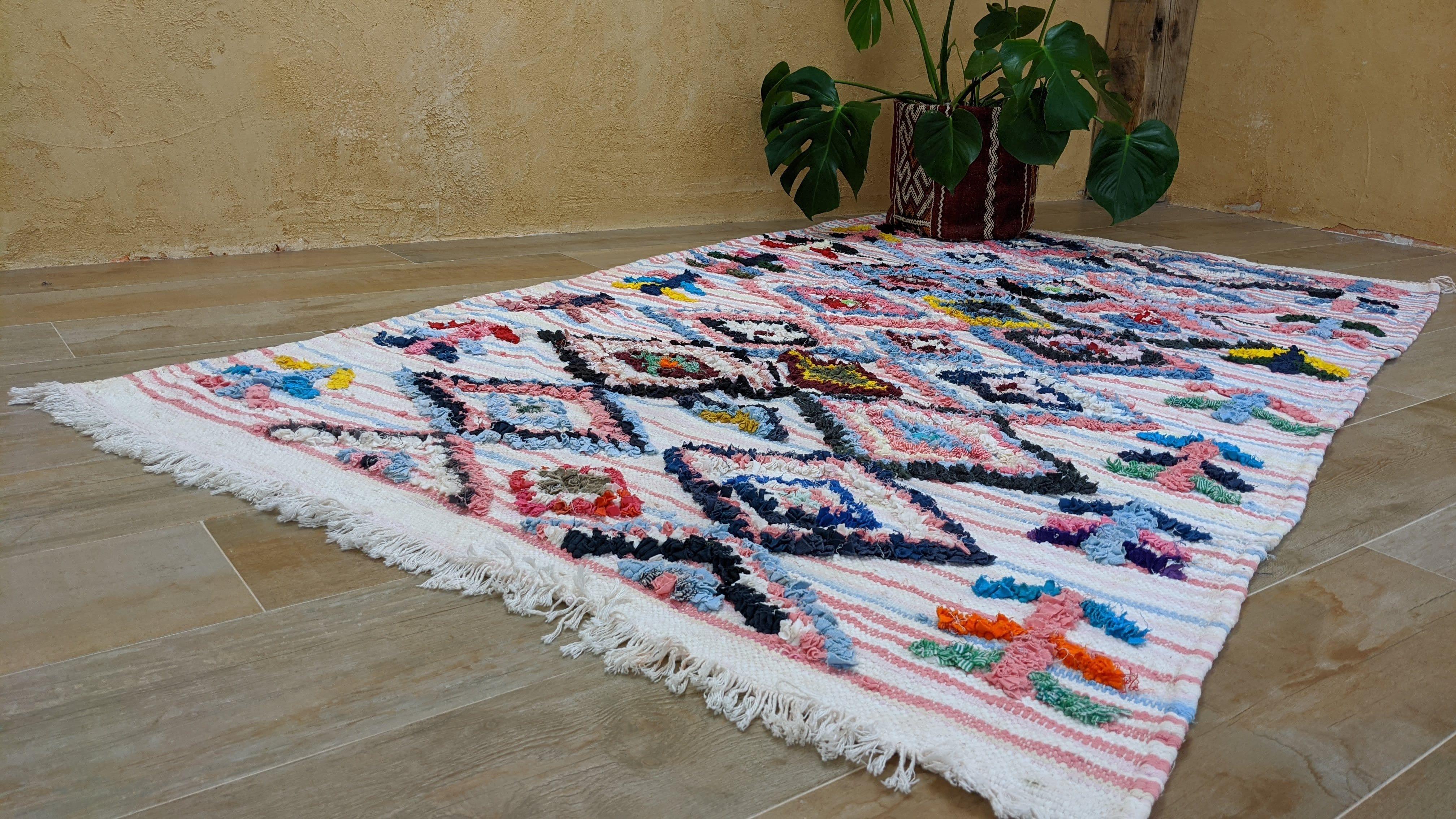 Boucherouite Rug, 220 x 120 cm || 7.22 x 3.94 feet - Image 12