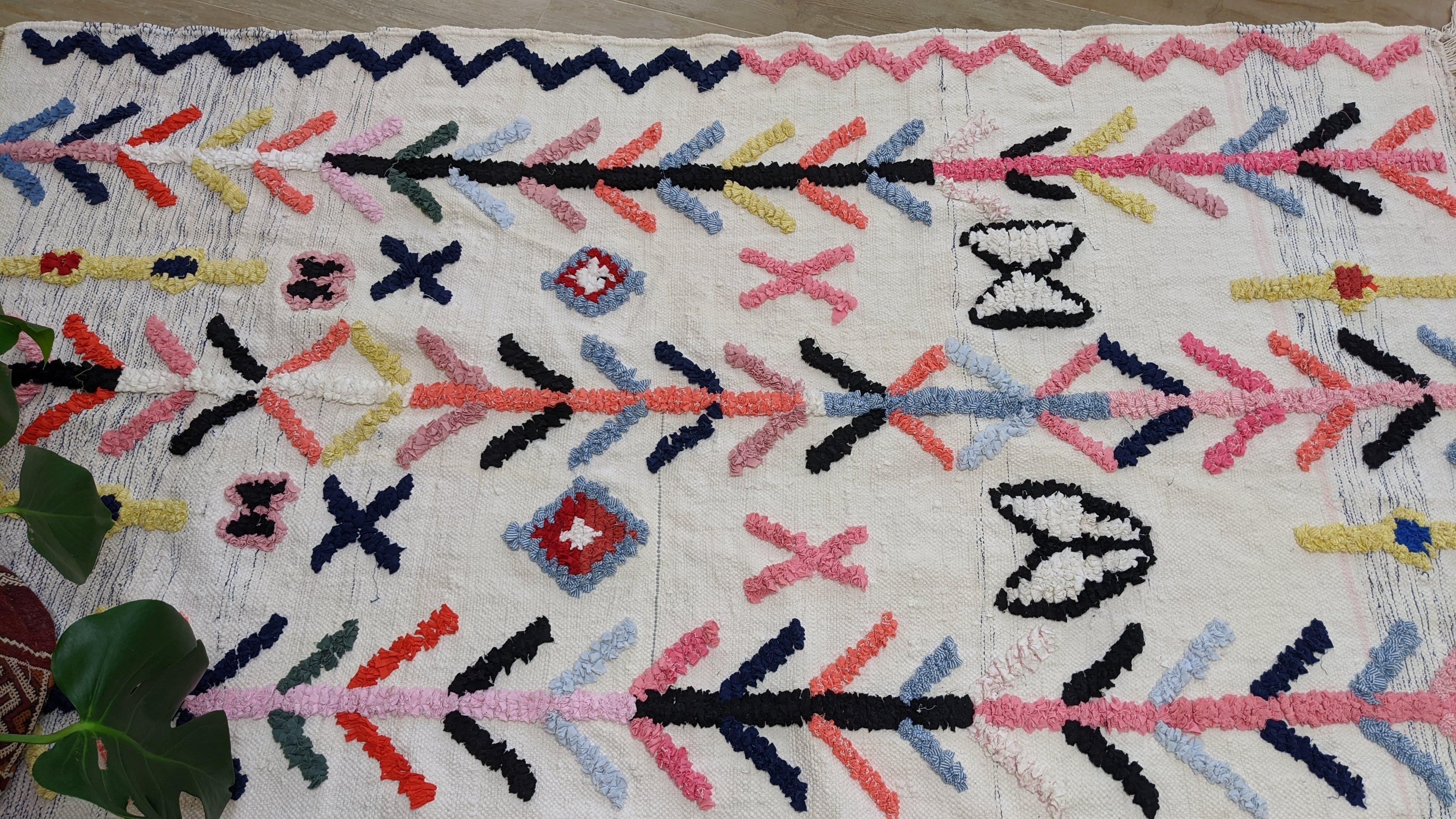 Boucherouite Rug, 220 x 130 cm || 7.22 x 4.27 feet - Image 10