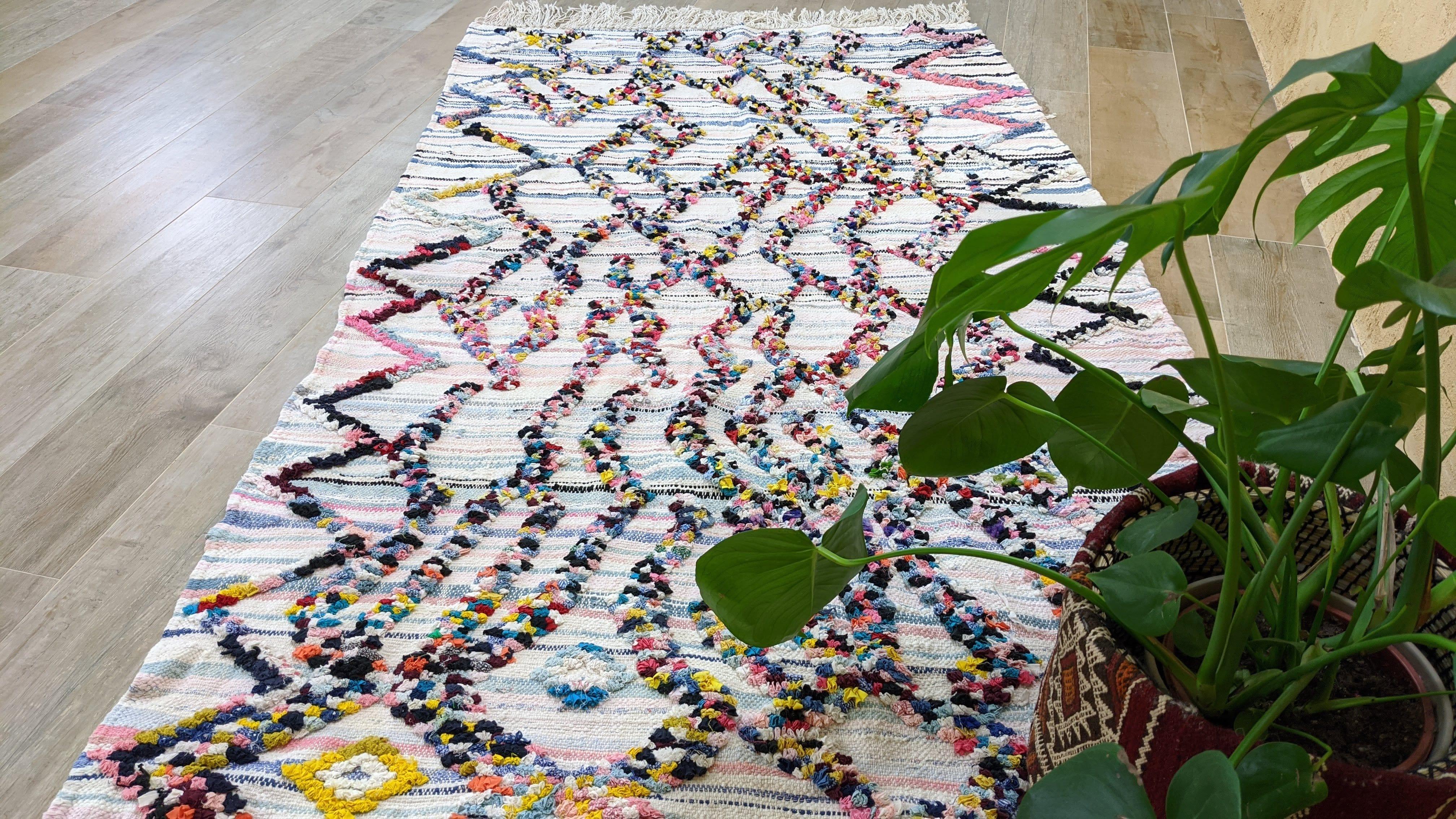 Boucherouite Rug, 240 x 127 cm || 7.87 x 4.17 feet - Image 8