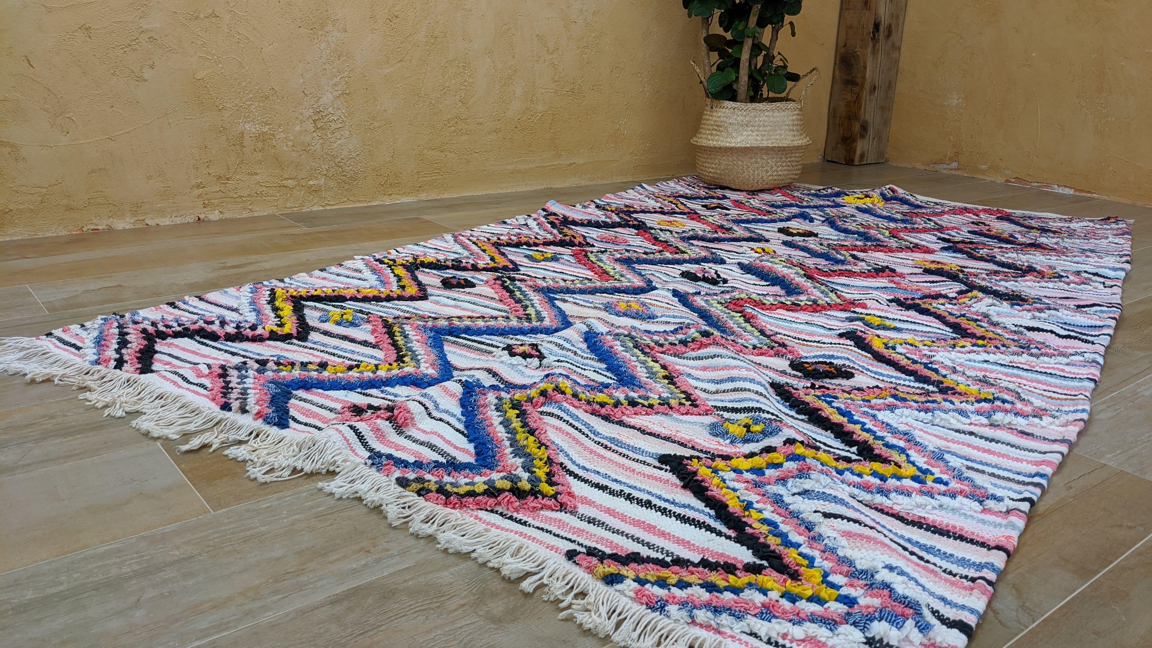 Boucherouite Rug, 245 x 135 cm || 8.04 x 4.43 feet - Image 12