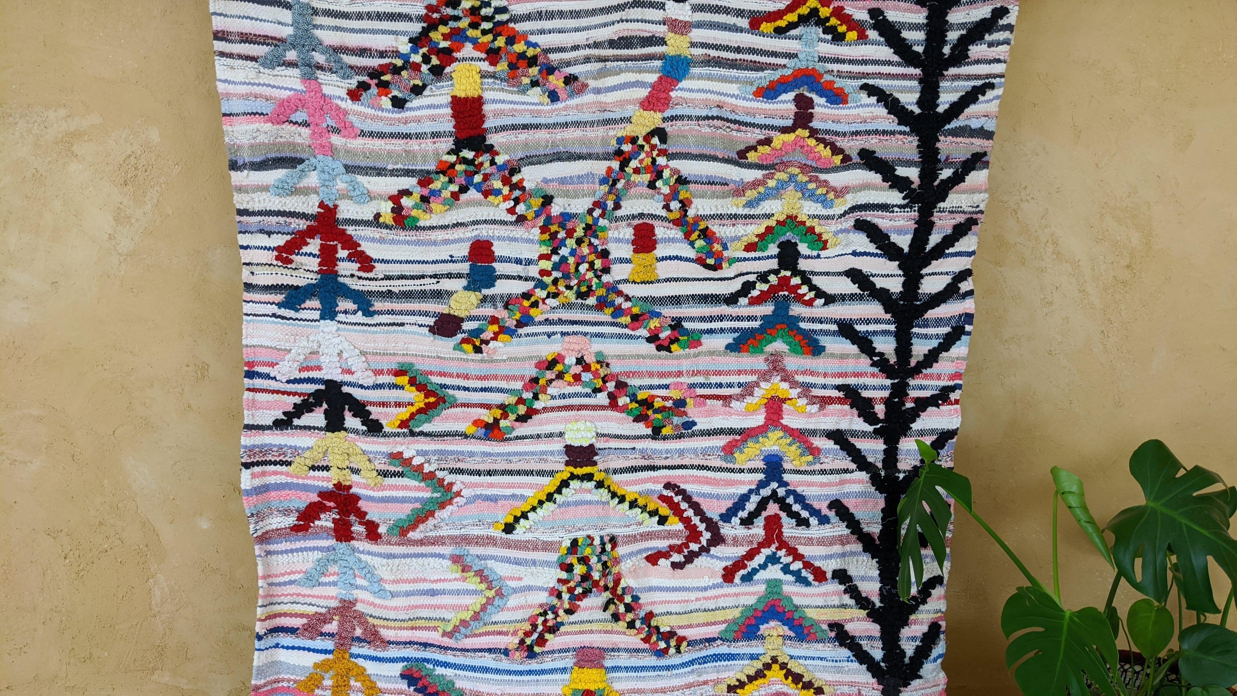 Boucherouite Rug, 250 x 125 cm || 8.2 x 4.1 feet - Image 3