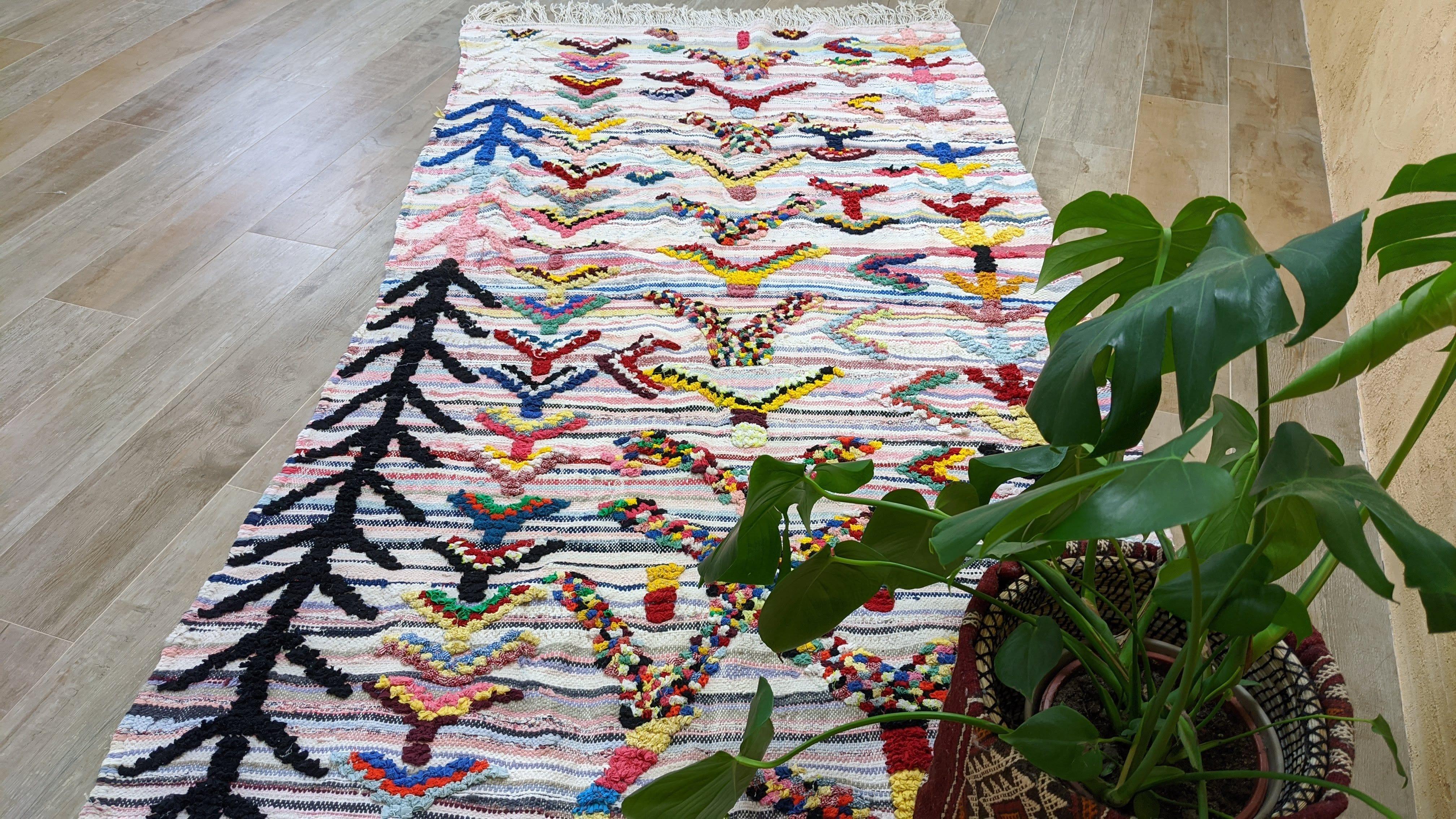 Boucherouite Rug, 250 x 125 cm || 8.2 x 4.1 feet - Image 8