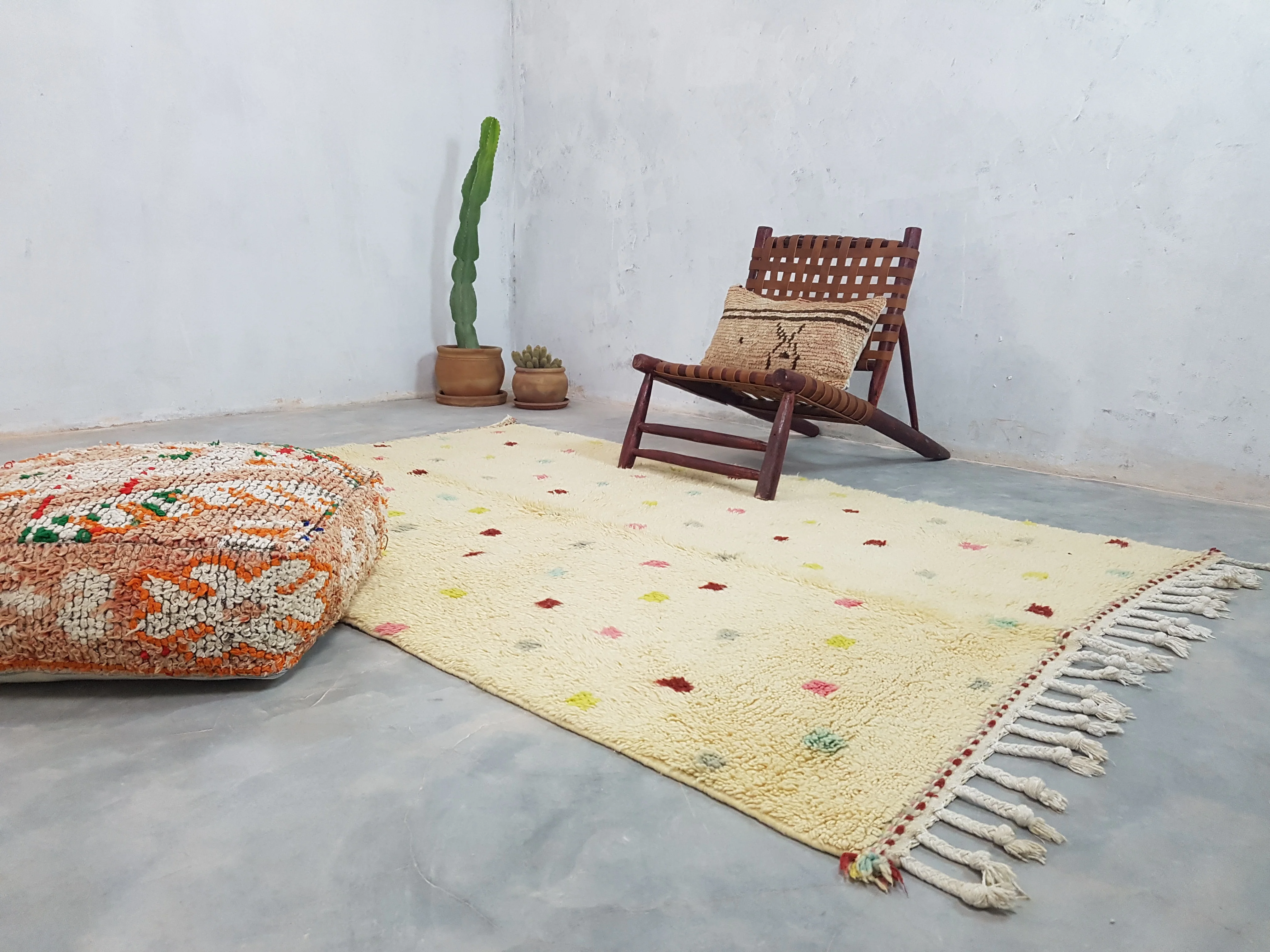 Handmade Azilal Rug, 230 x 150 cm || 7,55 x 4,92 feet,  AZ-118 - Image 9