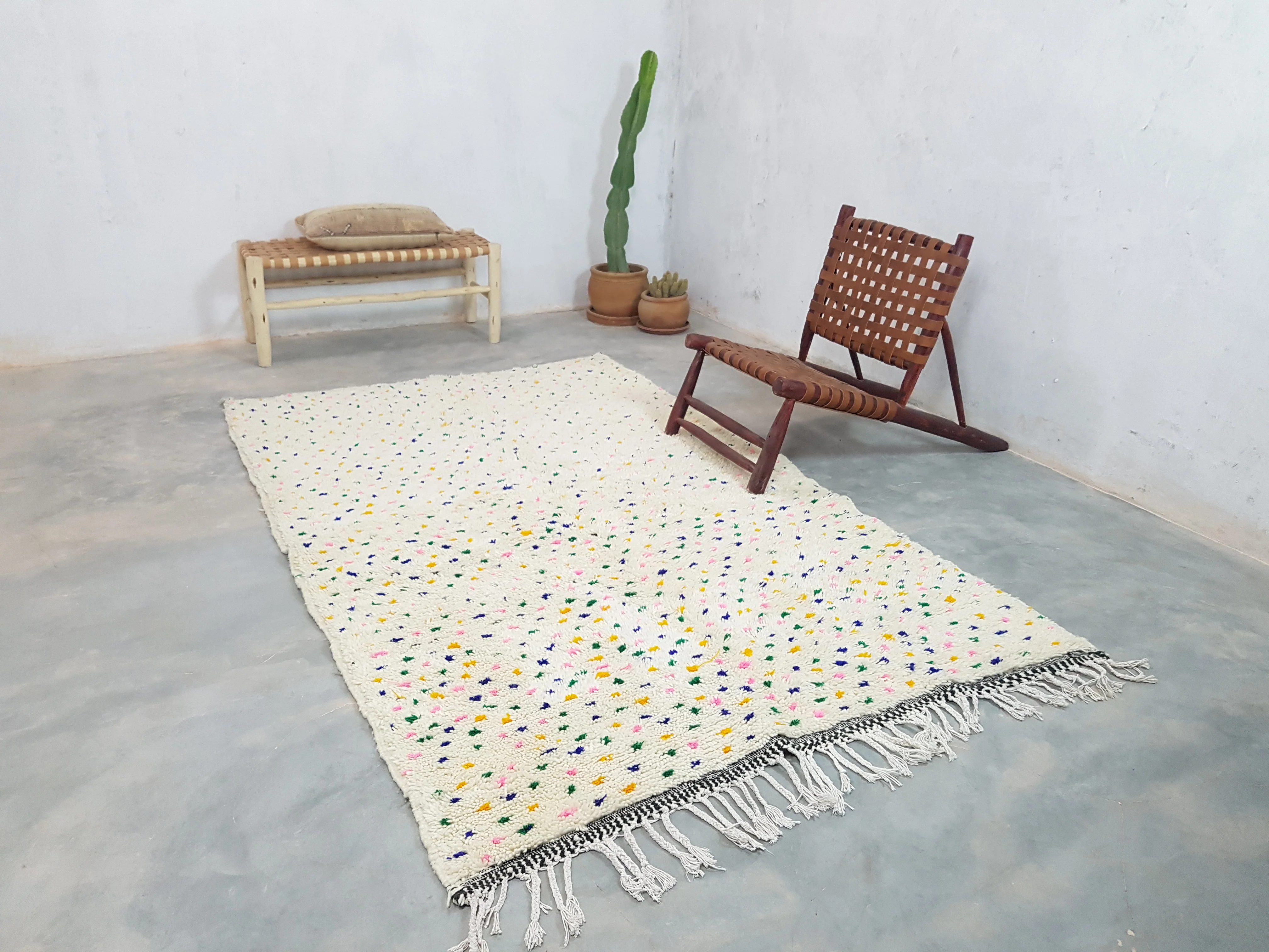 Handmade Azilal Rug, 240 x 150 cm || 7,87 x 4,92 feet, AZ-136 - Image 7