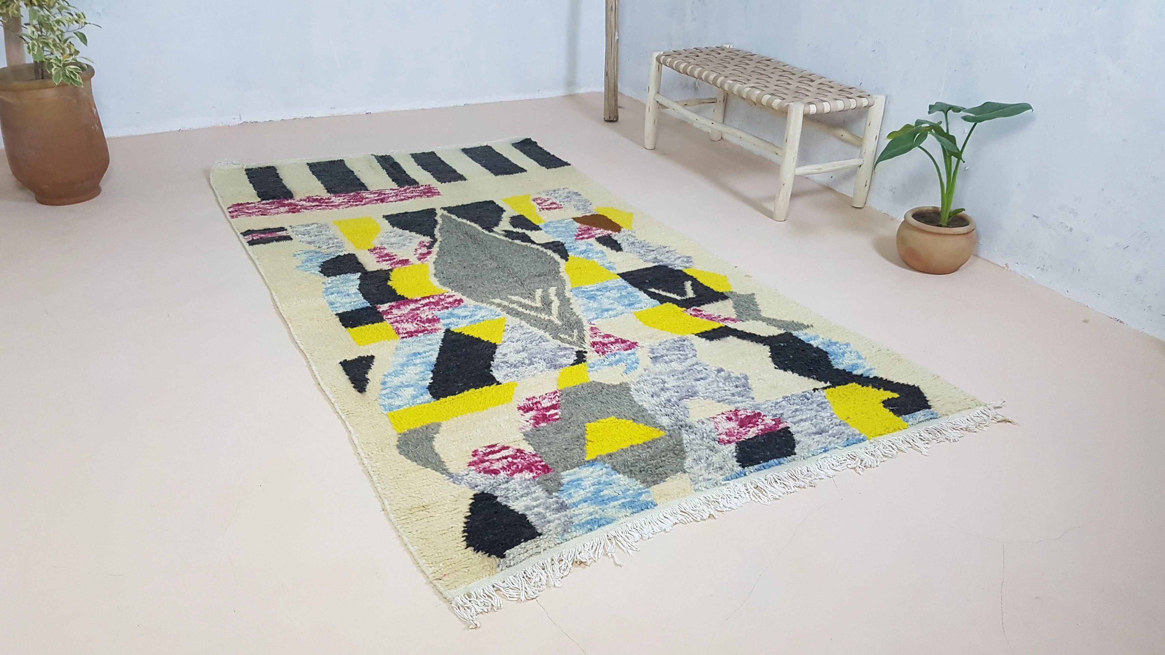 Handmade Azilal rug, 255 x 140 cm || 8.37 x 4.59 feet - Image 6