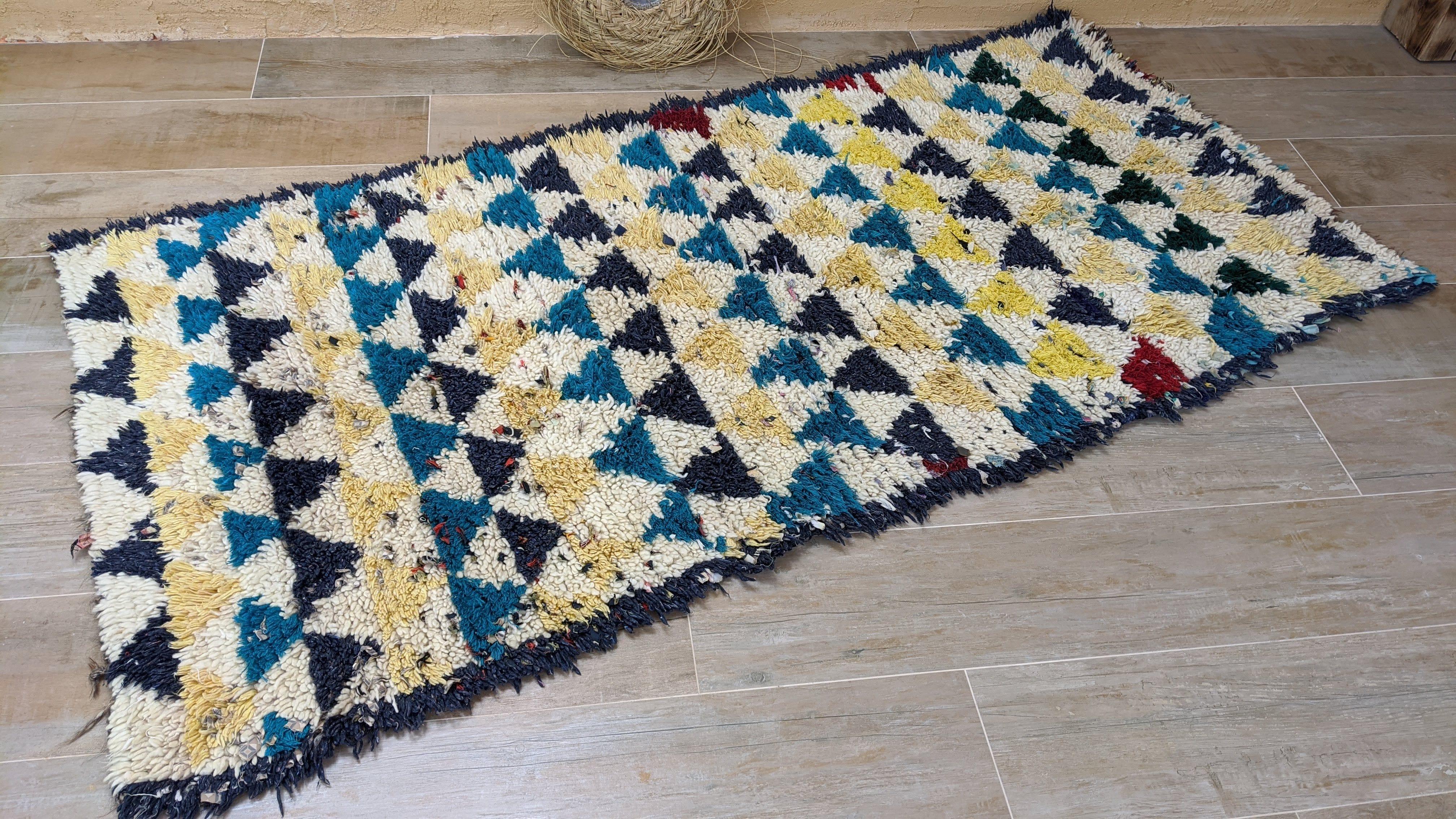 Handmade Berber Rug - 190 x 92 cm || 6.23 x 3.02 feet - Image 4