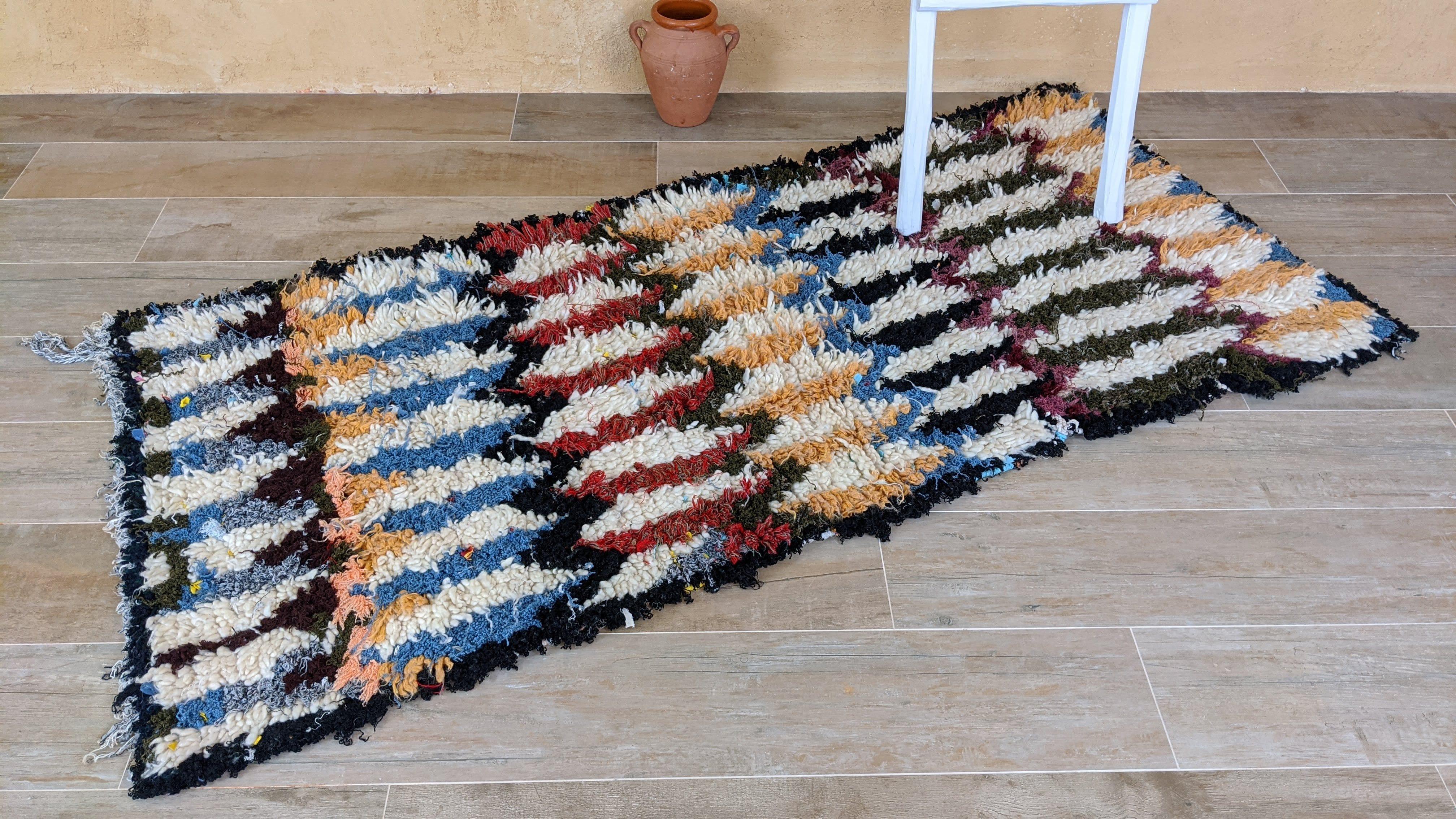 Handmade Berber Rug - 195 x 90 cm || 6.4 x 2.95 feet - Image 4