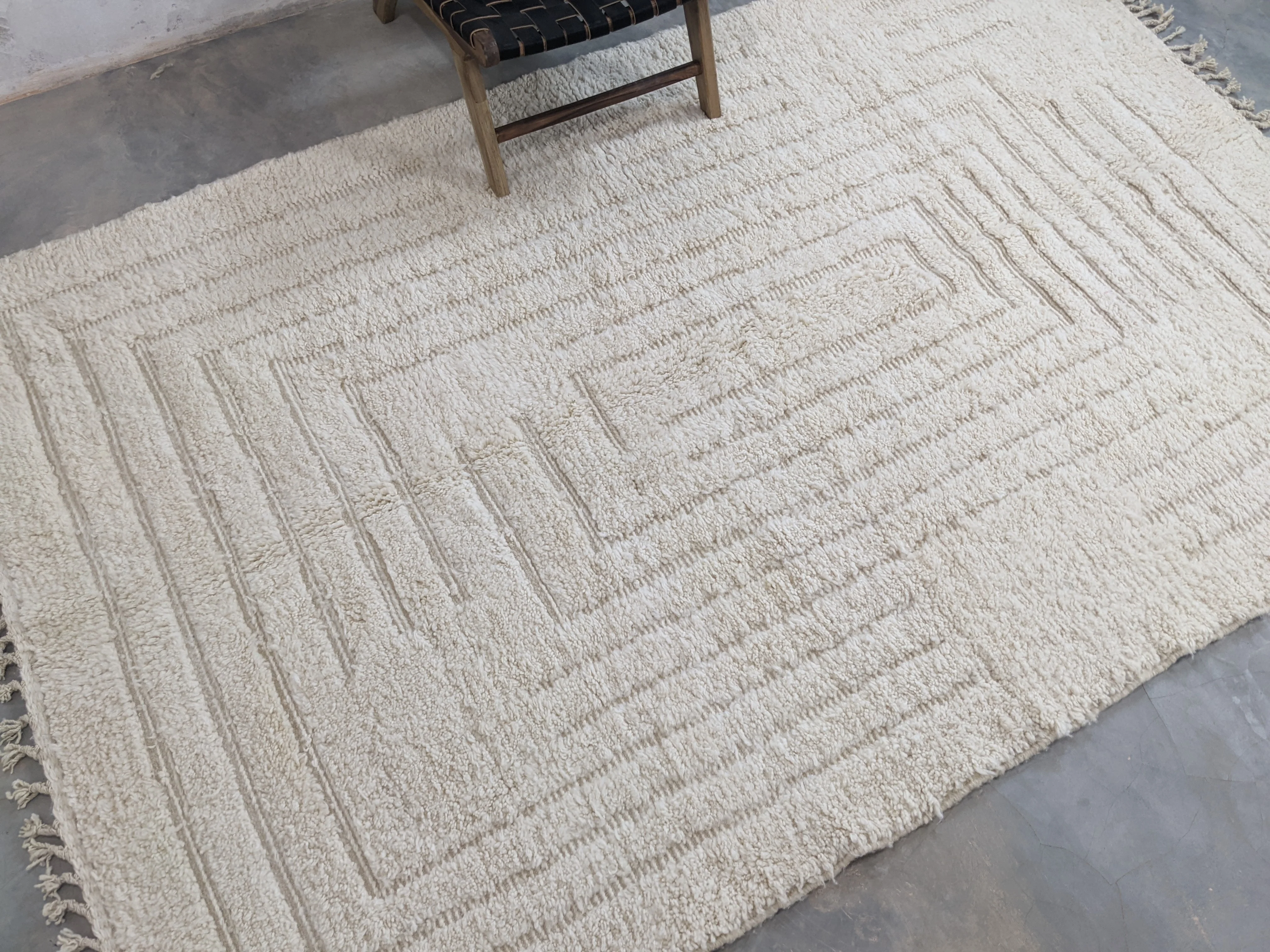 LARGE Beni Ouarain Rug, 295 x 195 cm || 9,68 x 6,4 feet, G-211 - Image 4