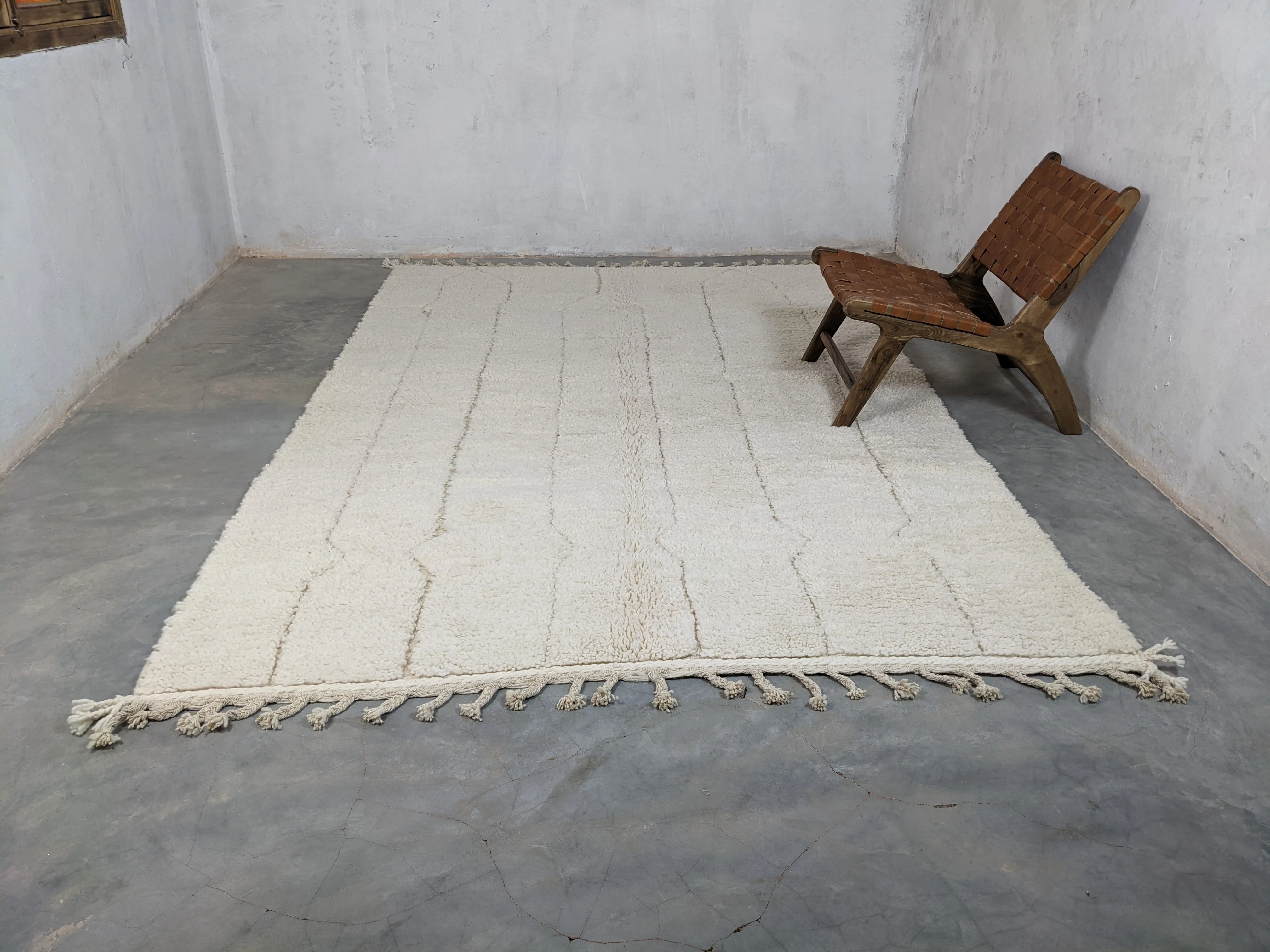 LARGE Beni Ouarain Rug, 300 x 200 cm || 9,84 x 6,56 feet, G-276 - Image 5