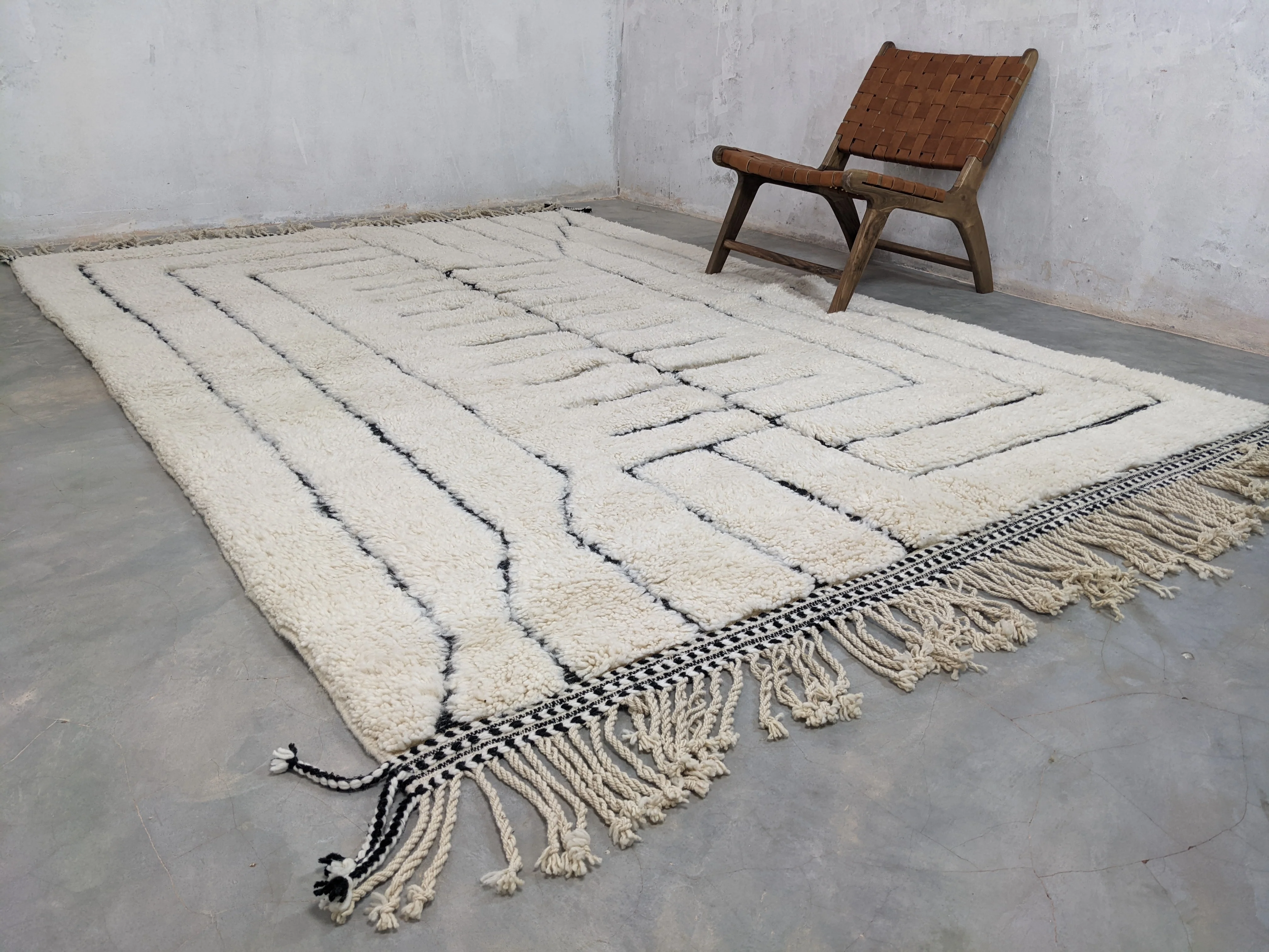 RESERVED FOR TIINA || LARGE Beni Ouarain Rug, 305 x 210 cm || 10,01 x 6,89 feet, G-303 - Image 7