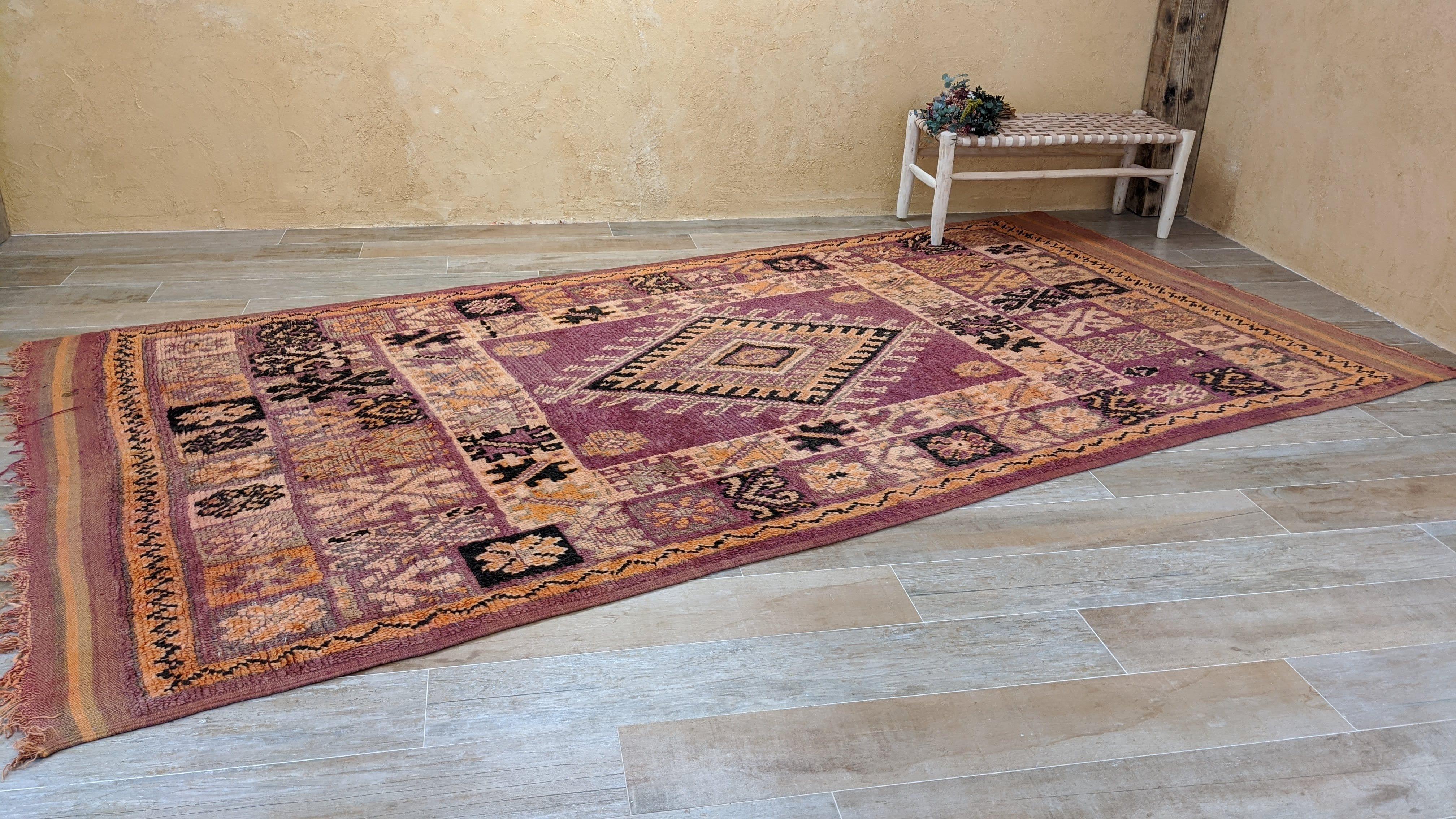 Vintage Boujaad rug, 365 x 185 cm || 11.98 x 6.07 feet - Image 5